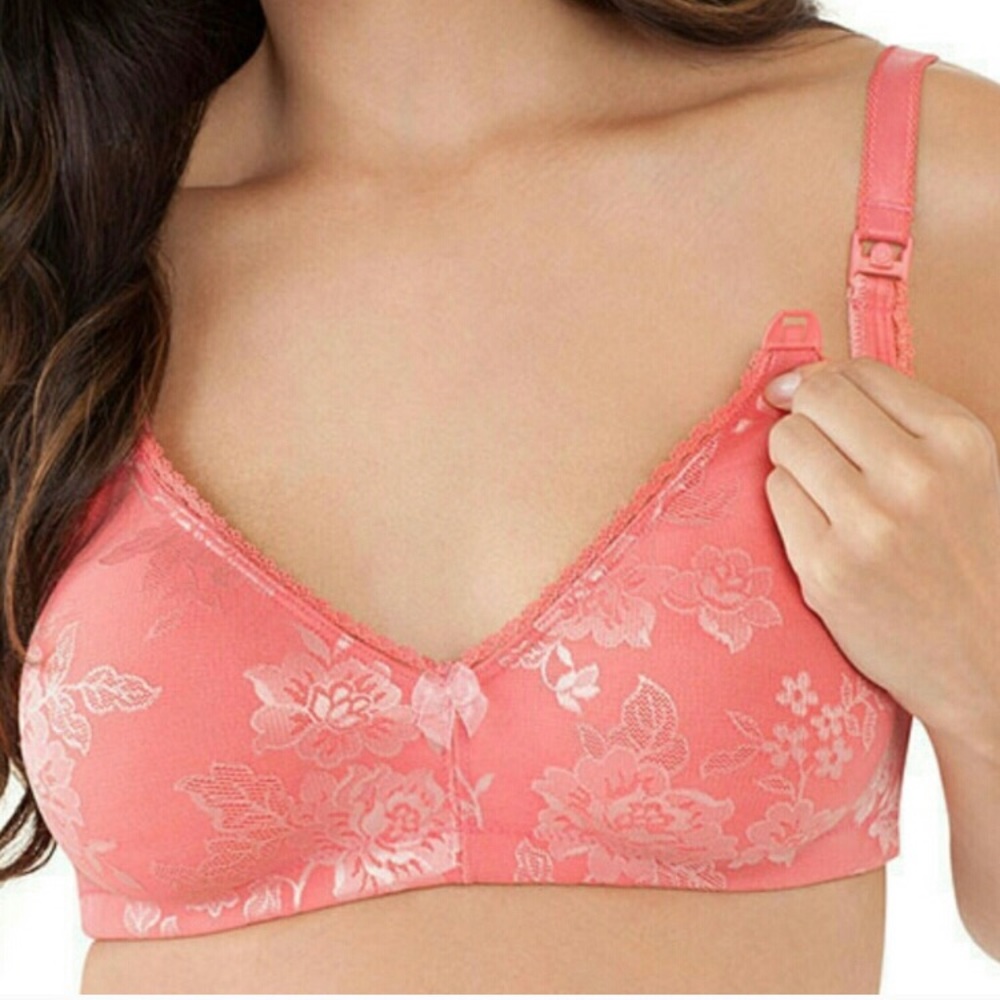 Pink Floral Bravado Nursing Bra 34 D/DD/E